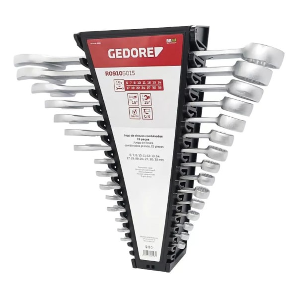 JOGO DE CHAVE GEDORE RED 15 PEÇAS 6 32MM-c4787967-d16f-4500-a6a1-bdf47d9c34d1