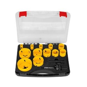 JOGO DE SERRA COPO BIMETAL TRAMONTINA 15 PEÇAS 16 A 76MM COM DENTES HSS
