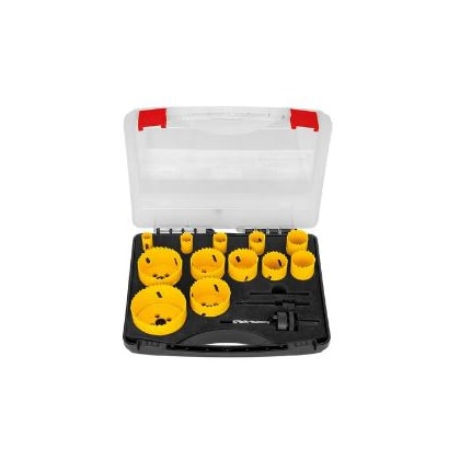 JOGO DE SERRA COPO BIMETAL TRAMONTINA 15 PEÇAS 16 A 76MM COM DENTES HSS
