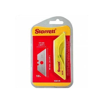 LÂMINA PARA ESTILETE STARRETT 19MM TRAPEZOIDAL COM 10 PEÇAS