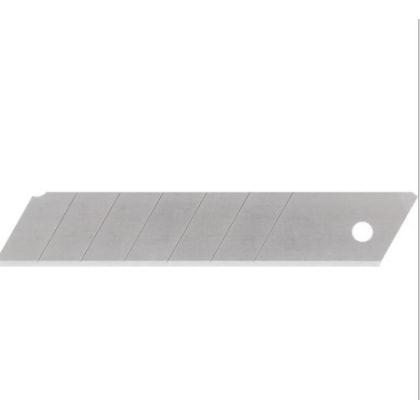 Lâmina Para Estilete Vonder 25 Mm Reta Segmentada 0,7 Mm Tubete Com 10 Unidades