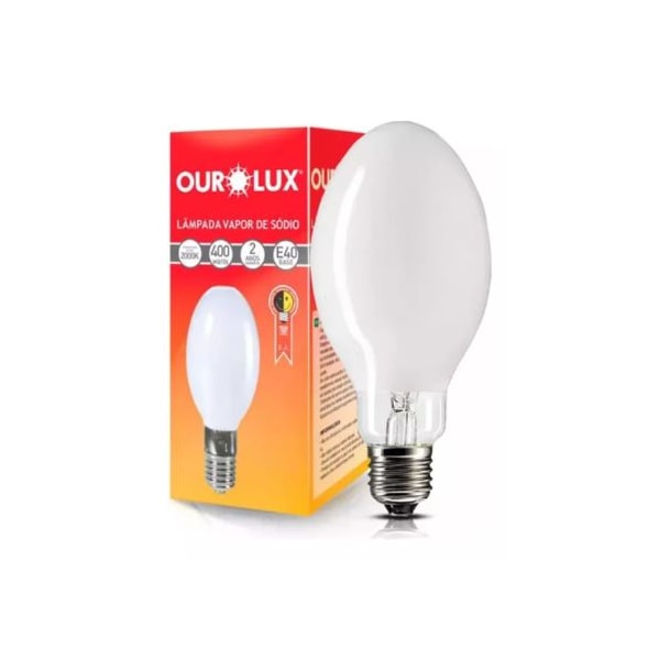 LÂMPADA DE VAPOR DE SÓDIO OVOIDE E40 400W 2000K 220V OUROLUX-571f26ce-059b-47b2-8d27-5eb9640fba27