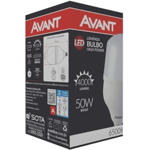 LÂMPADA LED AVANT 50W BIVOLT 6500K E27 MG4000 B ALTA POTÊNCIA