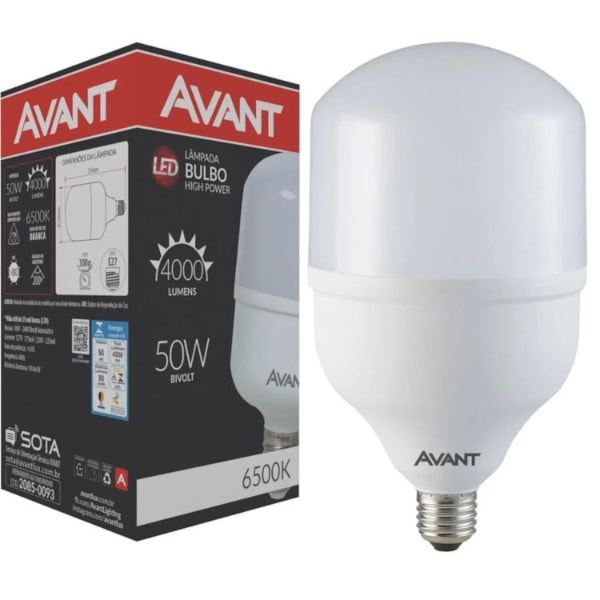 LÂMPADA LED AVANT 50W BIVOLT 6500K E27 MG4000 B ALTA POTÊNCIA-414b4f29-d50c-404b-84e2-dd4efcd7adfa