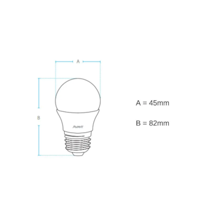 LÂMPADA LED BOLINHA AVANT MG350C E27 4W 4000K BIVOLT PARA DECORAÇÃO INTERNA