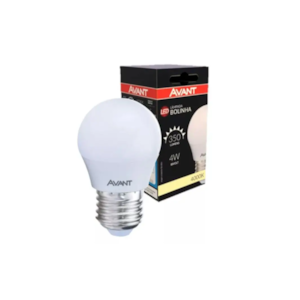 LÂMPADA LED BOLINHA AVANT MG350C E27 4W 4000K BIVOLT PARA DECORAÇÃO INTERNA