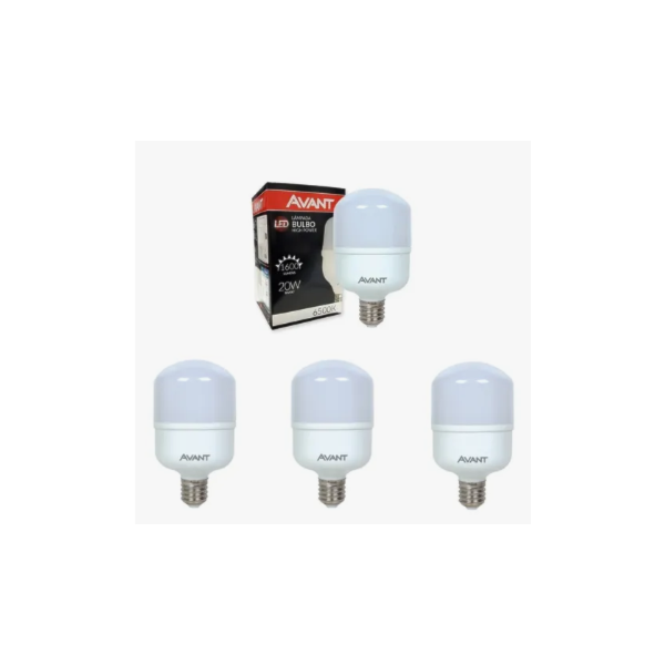 LÂMPADA LED BULBO AVANT 20W 6500K BIVOLT E27 PACK COM 3 UNIDADES-e8c1b438-1e1b-4d50-83c0-89915229c71c