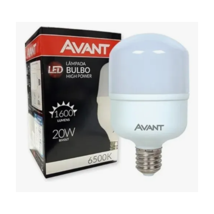 Lâmpada LED Bulbo Avant 20W 6500K Bivolt E27 Pack Com 3 Unidades