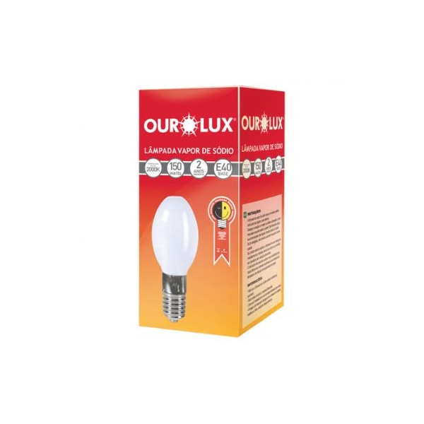 LÂMPADA VAPOR SÓDIO 150W E40 2000K OUROLUX-f12b5f77-f875-427a-80dc-d4e3d765ea07