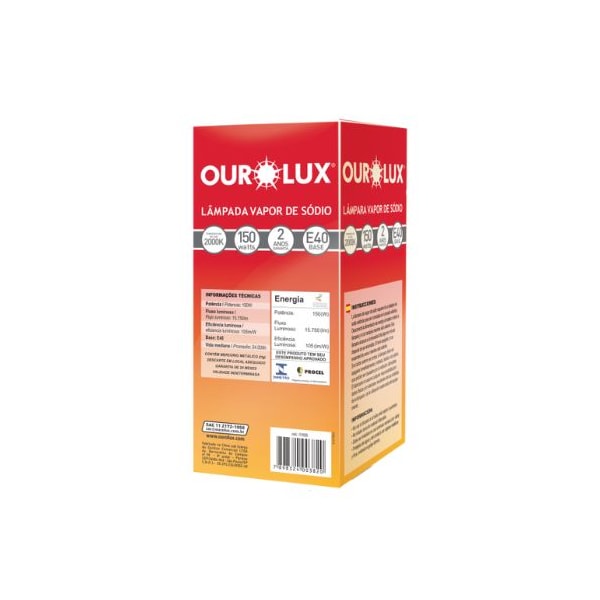 LÂMPADA VAPOR SÓDIO 150W E40 2000K OUROLUX-34f56603-bb1c-4adf-bb56-8903569f777d