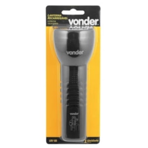 LANTERNA RECARREGÁVEL CURTA BIVOLT VONDER 1 SUPER LED BATERIA 800MAH