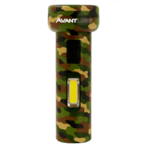 Lanterna Solar Avant 2W Army Recarregável 180M De Alcance Com Bateria 1200Mah
