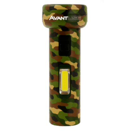 Lanterna Solar Avant 2W Army Recarregável 180M De Alcance Com Bateria 1200Mah