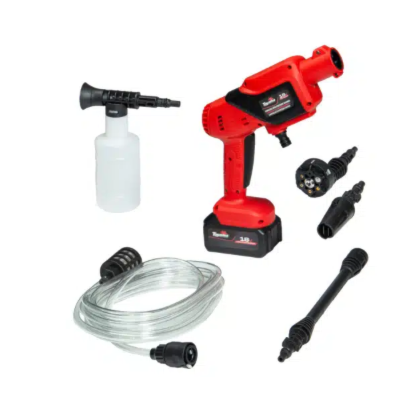 LAVADORA DE ALTA PRESSÃO A BATERIA TOYAMA 18V 25 BAR MALETA + BATERIA 4.0AH + CARREGADOR BIVOLT