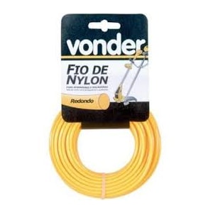 Linha De Nylon Redonda Vonder 1,8 Mm Rolo 15 M Fio Amarelo