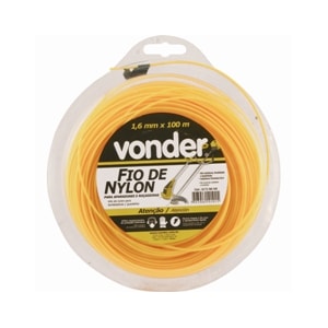 Linha De Nylon Redonda Vonder 2,4 Mm Rolo 50 M Amarela