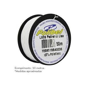 LINHA DE PEDREIRO LISA 50M POLIBEL EM TERMOPLÁSTICO VIRGEM ALTA RESISTÊNCIA