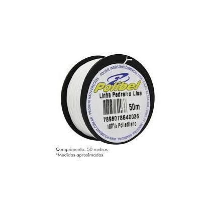 Linha De Pedreiro Lisa 50M Polibel Em Termoplástico Virgem Alta Resistência