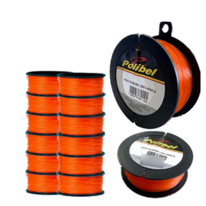 LINHA DE PEDREIRO LISA POLIBEL 50 METROS LARANJA TERMOPLÁSTICO VIRGEM