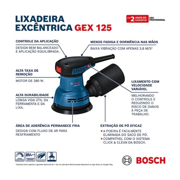 LIXADEIRA ORBITAL BOSCH ROTOGEX 125 5