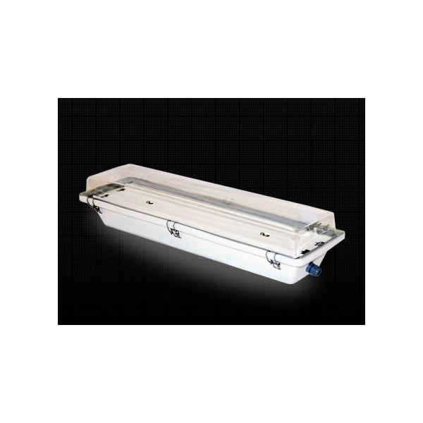 LUMINÁRIA SOBREPOR TEC LUZ 2X16/20W PVC CINZA COM DIFUSOR ACRÍLICO TRANSPARENTE-7630618a-9c97-47f8-b26d-23bd830c0b19