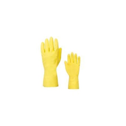 Luva De Látex Amarela Forrada Plastcor Ltx 700 Tamanho EG Ca 34141