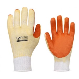 LUVA DE SEGURANÇA GLADIADOR ORANGE VOLK TAM G LÁTEX VULCANIZADO C.A 21367