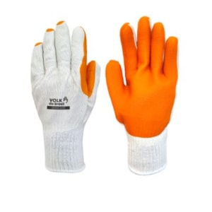 Luva De Segurança Volk Gladiador Orange Smart Tam G Revestida Borracha Ca 34370