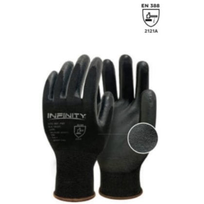 LUVA MULTITATO INFINITY PRETA/CINZA EG C.A 44.529