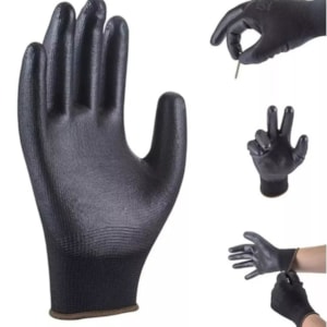 LUVA MULTITATO PRETA/CINZA TAM. G C.A 44.529 INFINITY