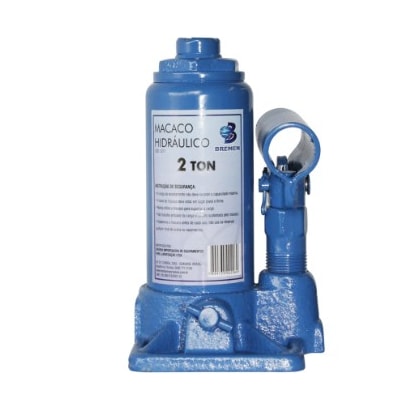Macaco Hidráulico Garrafa Bremen 2 Toneladas Altura Máxima 278Mm