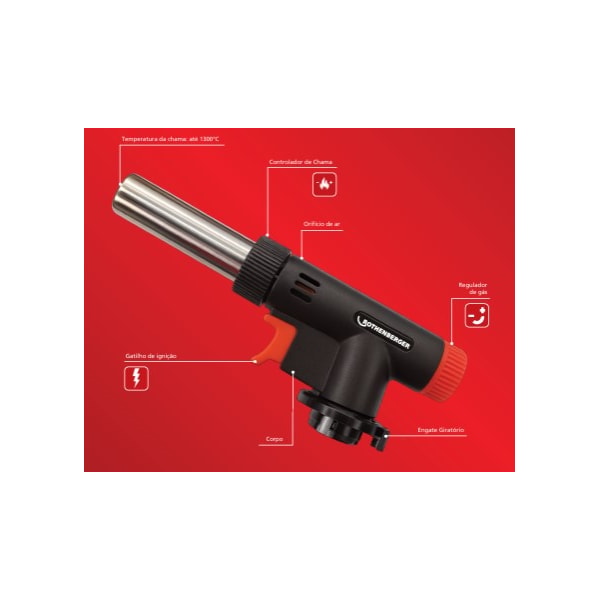 Maçarico Portátil A Gás Fort Kala Automático Controle Chama-c2995f0c-6fa3-4906-8eab-82cdb5531f6d