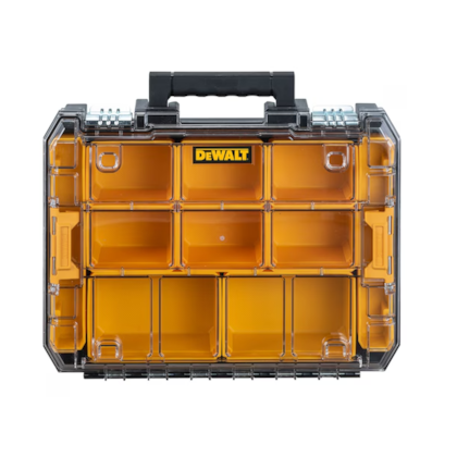 MALETA DE FERRAMENTAS DEWALT TSTAK DWST17805 TAMPA TRANSPARENTE 6 DIVISÓRIAS 20 KG