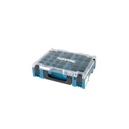 MALETA ORGANIZADORA MAKPAC MAKITA 191X80 2 COM 13 CAIXAS INTERNAS TAMPA TRANSPARENTE
