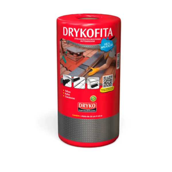 MANTA ASFÁLTICA ALUMÍNIO DRYKO 30CMX10M AUTOADESIVA IMPERMEABILIZANTE-c3d1bad0-6010-40a6-ae12-a636e8252daf