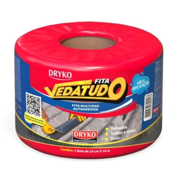 MANTA ASFÁLTICA DRYKO AUTO ADESIVA ALUMINIZADA 10CM X10M-59b179fb-3354-45e8-8393-4cbc41c9f48a