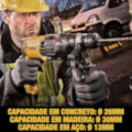 MARTELETE PERFURADOR ROMPEDOR DEWALT D25133KB2 3 MODOS SDS PLUS 220V-bcdfa297-d0f2-409b-ad28-2dc0ff699f97