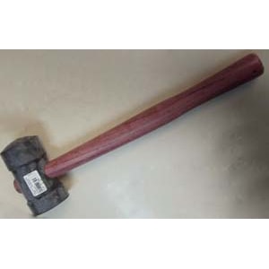MARTELO DE BORRACHA 80MM PRETO PROFISSIONAL BORRACHEIRO