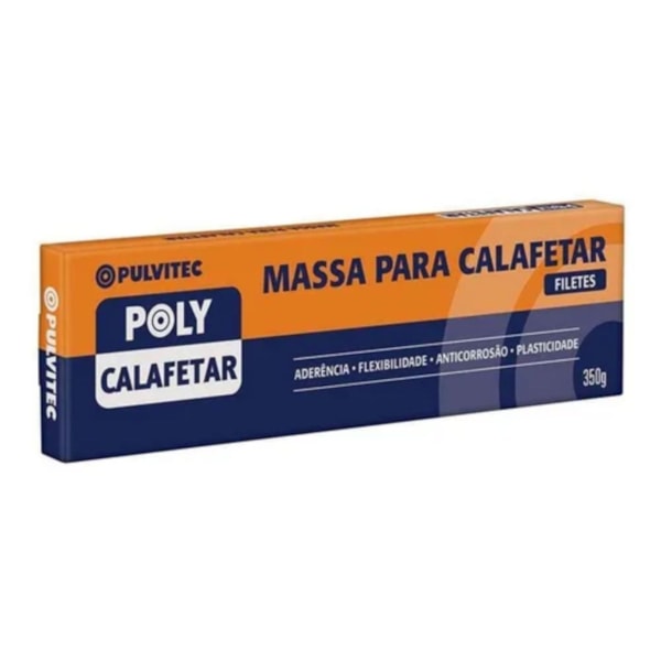 Massa Calafetar Pulvitec 350G Flexível E Anticorrosiva P/ Vedação De Rachaduras, Furos E Frestas-54328e73-d0e7-4b83-9a28-fac0094e00b6