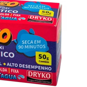 MASSA EPÓXI VEDATUDO DRYKO 50G P/ REPAROS SECOS E SUBMERSOS