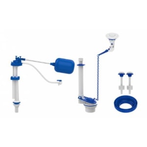 MECANISMO CAIXA ACOPLADA BLUKIT SINGLE 6L BRANCO ACIONADOR SUPERIOR