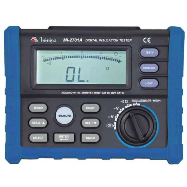 MEGÔMETRO DIGITAL MINIPA MI 2701 TESTE DE ISOLAMENTO COM ÍNDICE DE POLARIZAÇÃO E ABSORÇÃO DIELÉTRICA-6d1bb87e-3bcb-4bea-8730-9dfe25445b86