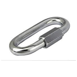 MOSQUETÃO OVAL BELENUS 8MM COM TRAVA ROSCADA GALVANIZADO