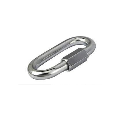 MOSQUETÃO OVAL BELENUS 8MM COM TRAVA ROSCADA GALVANIZADO