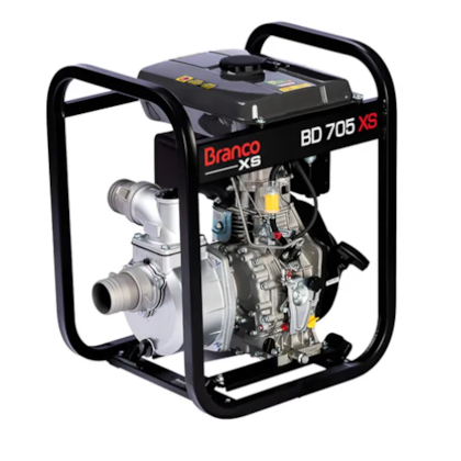 MOTOBOMBA AUTOESCORVANTE BRANCO BD 705E XS 7,0 CV DIESEL 3
