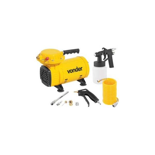 MOTOCOMPRESSOR DE AR DIRETO VONDER 1/2HP 2,3 PCM BIVOLT COM KIT DE ACESSÓRIOS-afa42823-ae62-4bf0-a00d-2d3a9ed27a2d