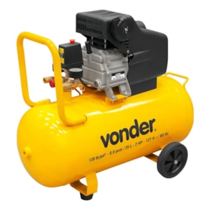 MOTOCOMPRESSOR VONDER 2CV 25L 127V PROFISSIONAL ALTA CAPACIDADE