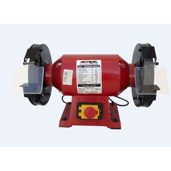 Motoesmeril Motomil Mm 100 1 Cv Monofásico 220 V 60 Hz Profissional-f489173f-7930-41a6-a0de-35595e9c1c17