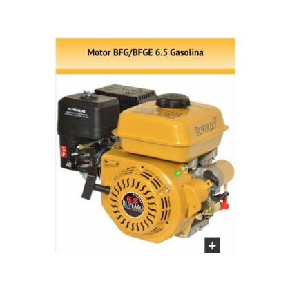 MOTOR A GASOLINA 6,5CV PARTIDA MANUAL MONOCILÍNDRICO REFRIGERADO A AR BUFFALO CÓD. 60600