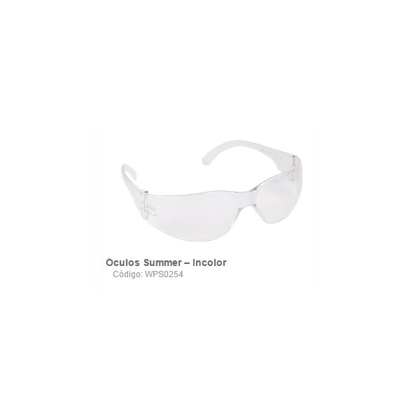 ÓCULOS DE SEGURANÇA SS2 INCOLOR SUMMER C.A 19176 PRO SAFETY-8d0e8a2b-d3fa-4195-b94c-a3e331413527